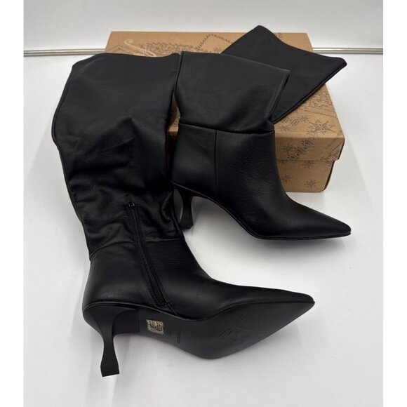 Free People Shoes - Free People Rocky Slouch Boots Leather Black Size 36 5.5